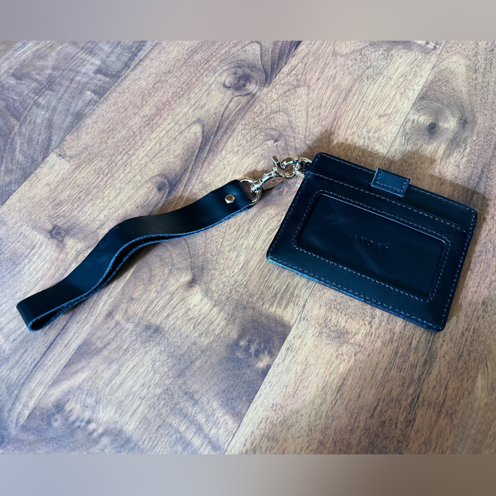 Andar Black Leather Wallet - Picture 2 of 3